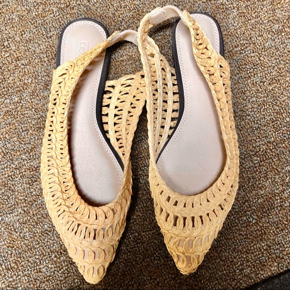 ASOS Design Lively slingback ballet flats- butter yellow on trend 🧈 - Picture 7 of 14